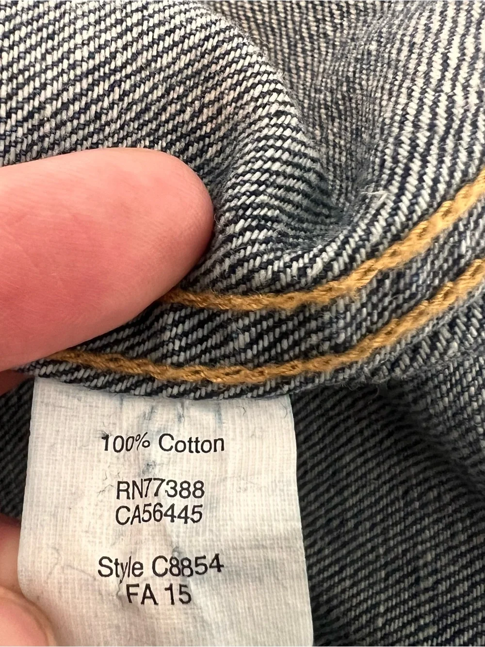 EUC J. Crew Jacket Mens S Blue Denim Trucker Button Front Pockets Cotton Classic